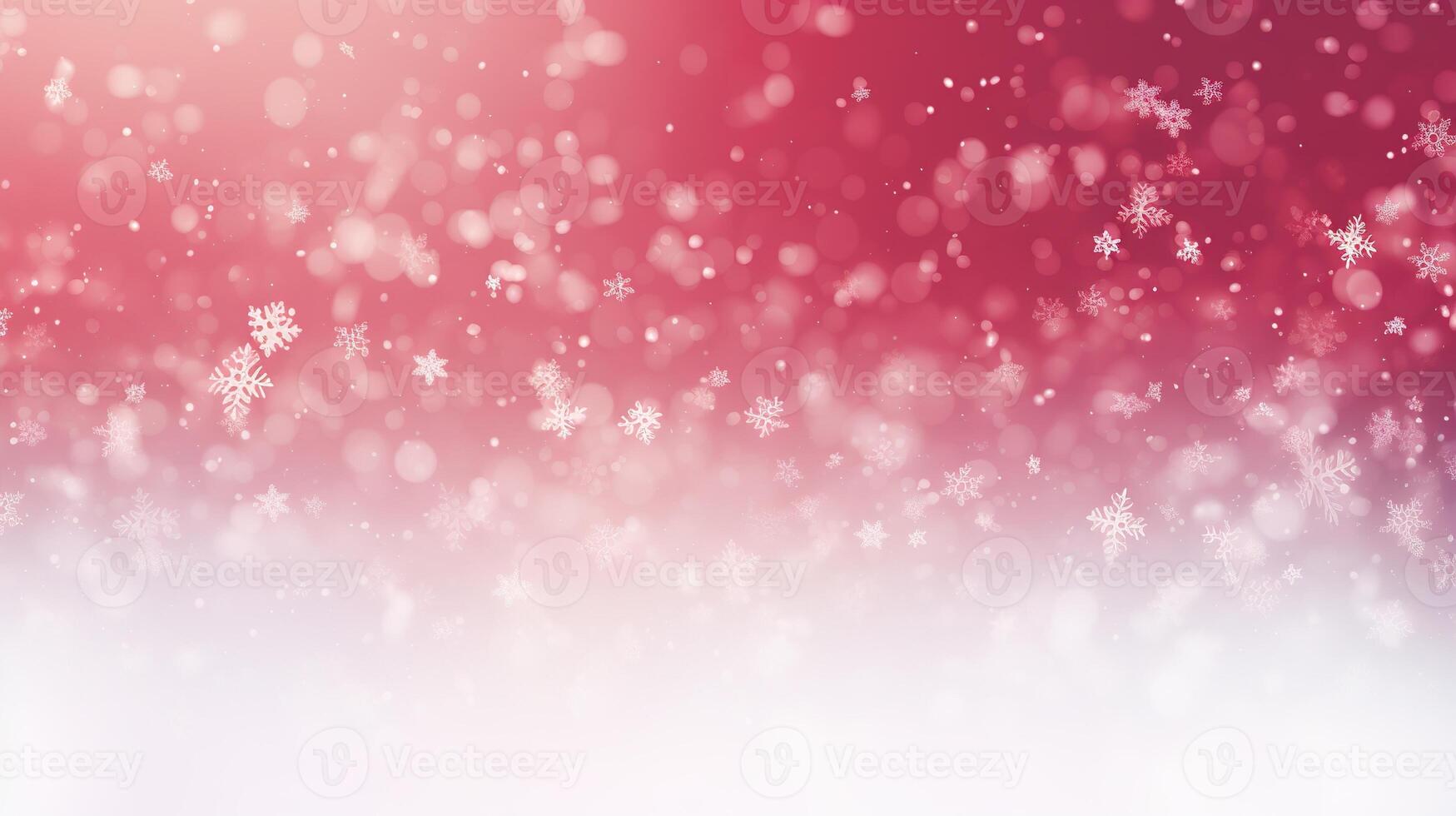 A red and white background with snowflakes photo