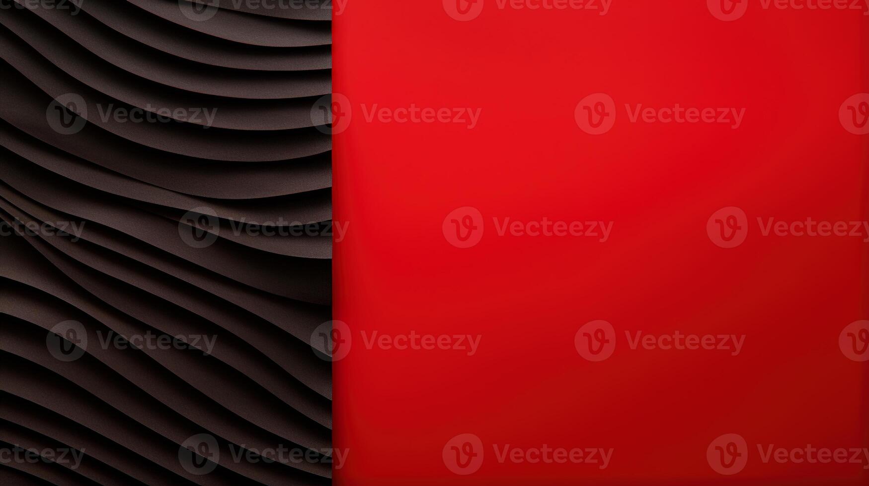 Abstract red and black background with wavy lines photo