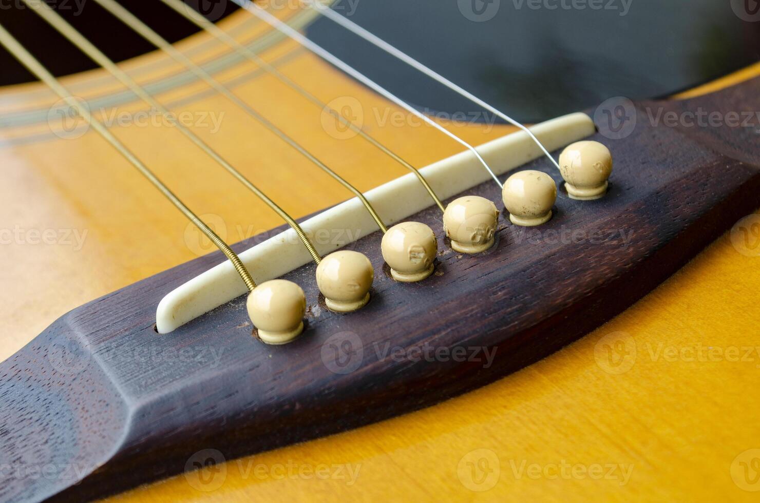Close up view of part of Guitar suitable for music cover or use for copy space photo