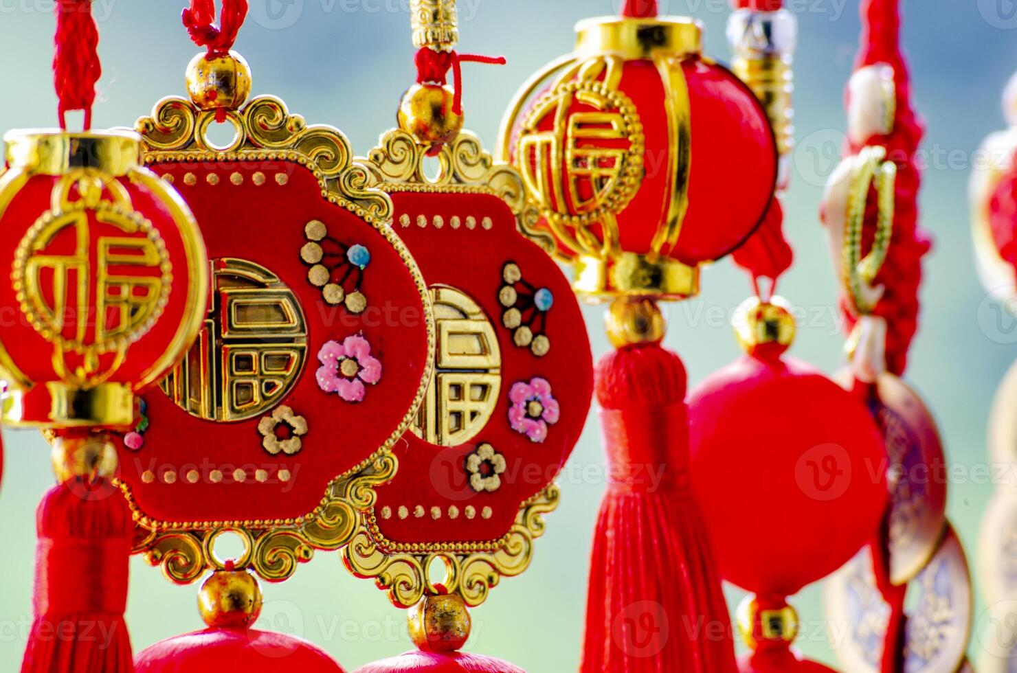 Chinese New Year decoration. Season to celebrate with family and friends during Chinese New Year photo