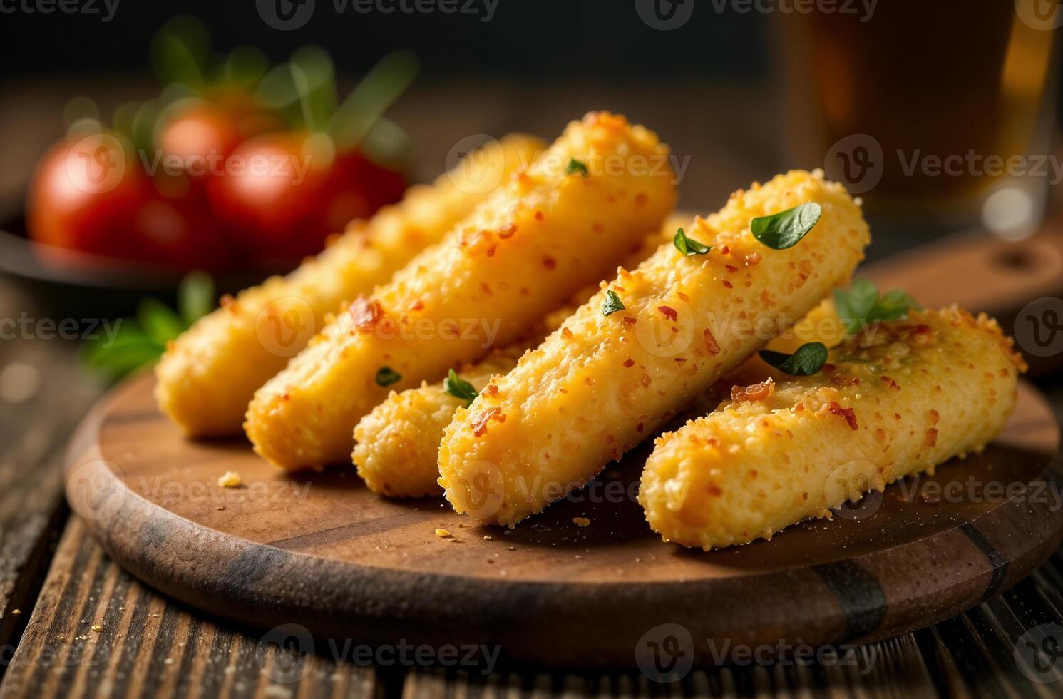 Cheese sticks on dark background photo food for restaurant menu