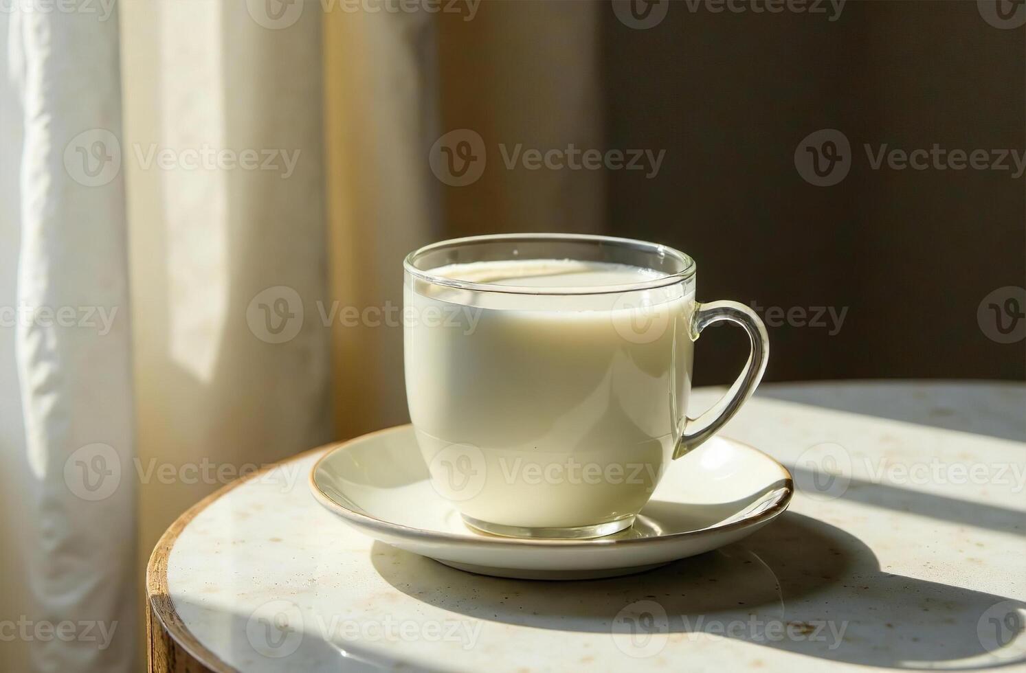 Glass milk light background, drink photo restaurant yummy