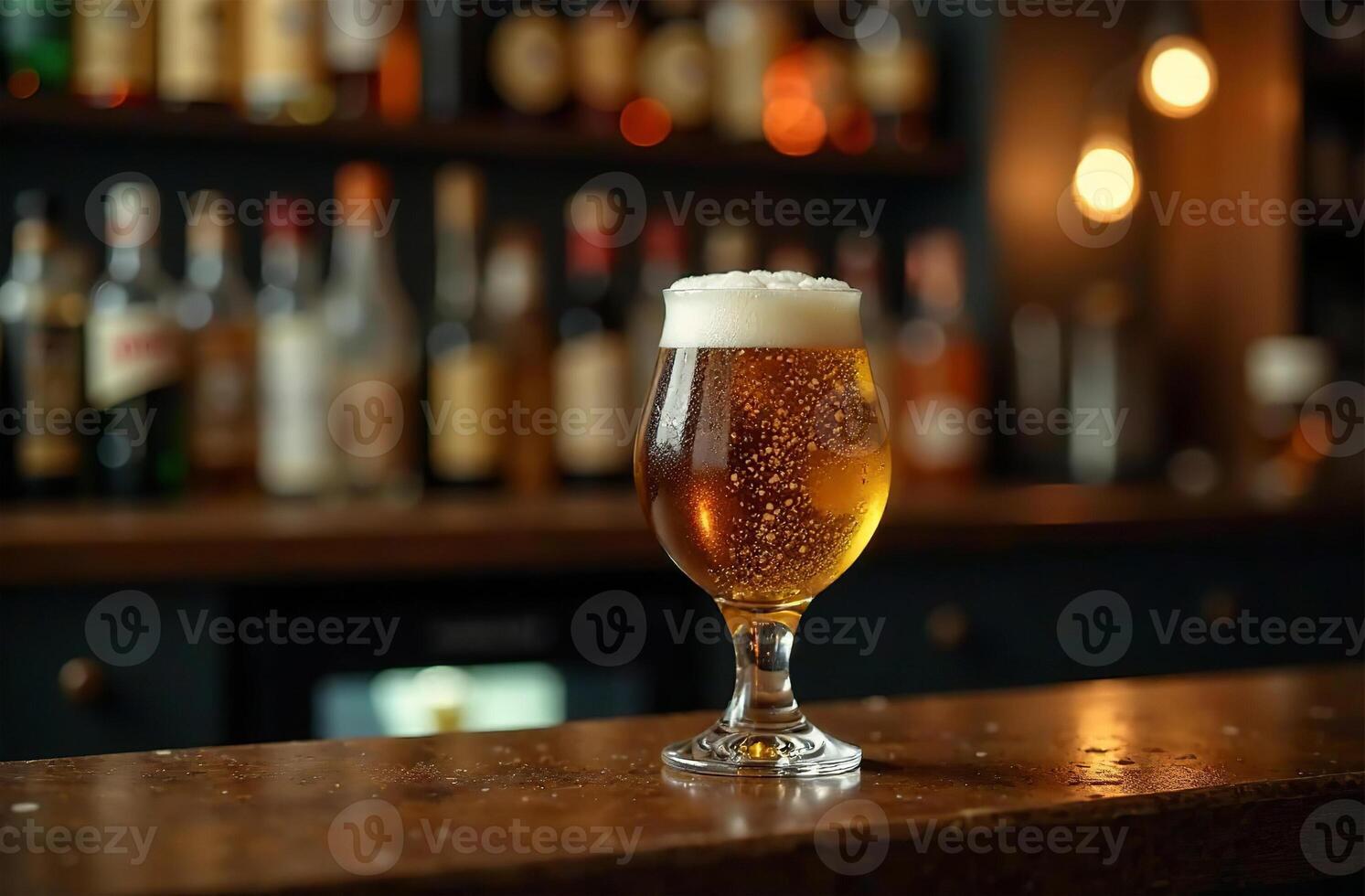 Glass cold mug beer dark background. Drink photo bar restaurant