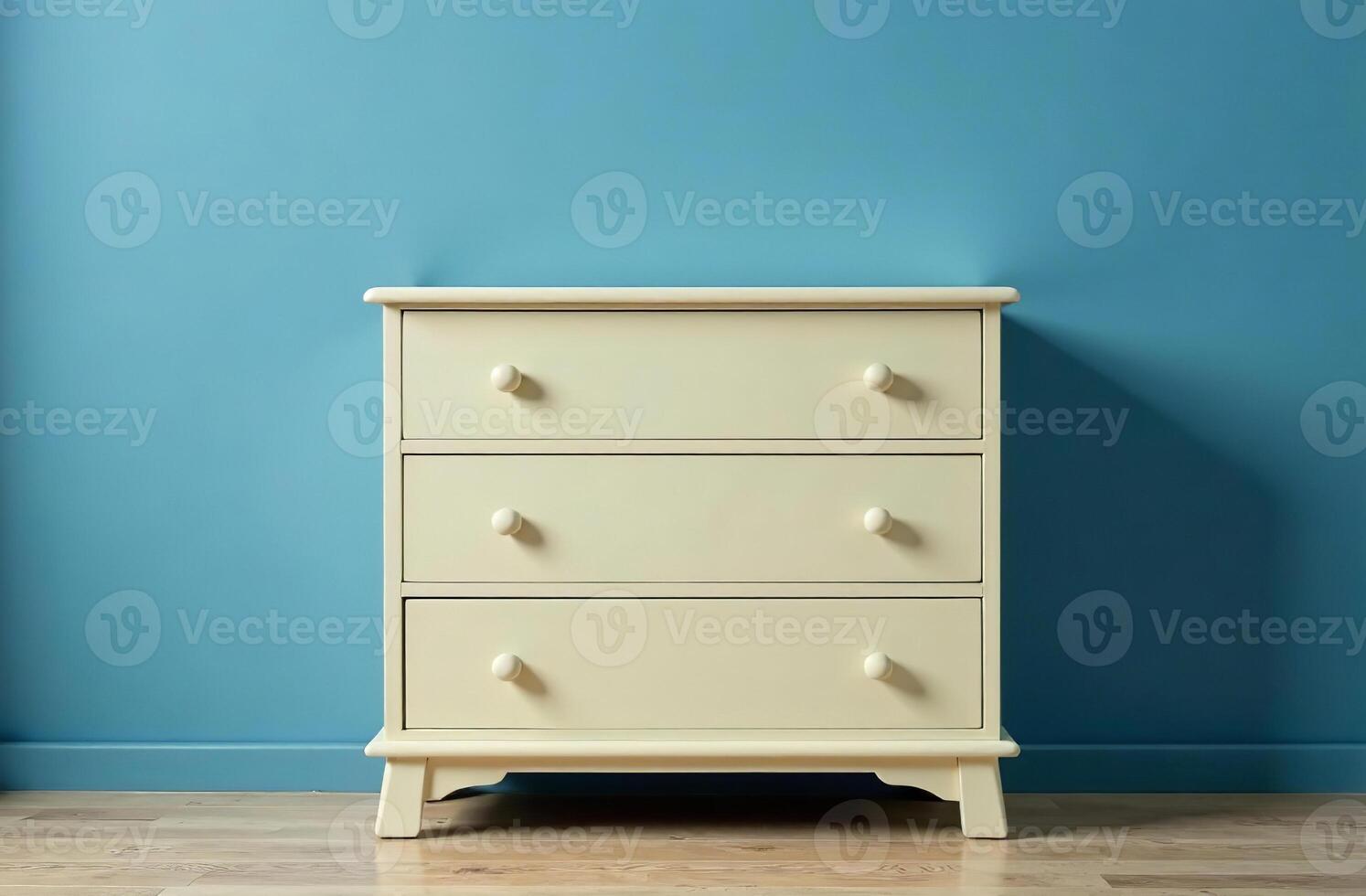 Modern interior cosh of children room blue color, playroom in house photo