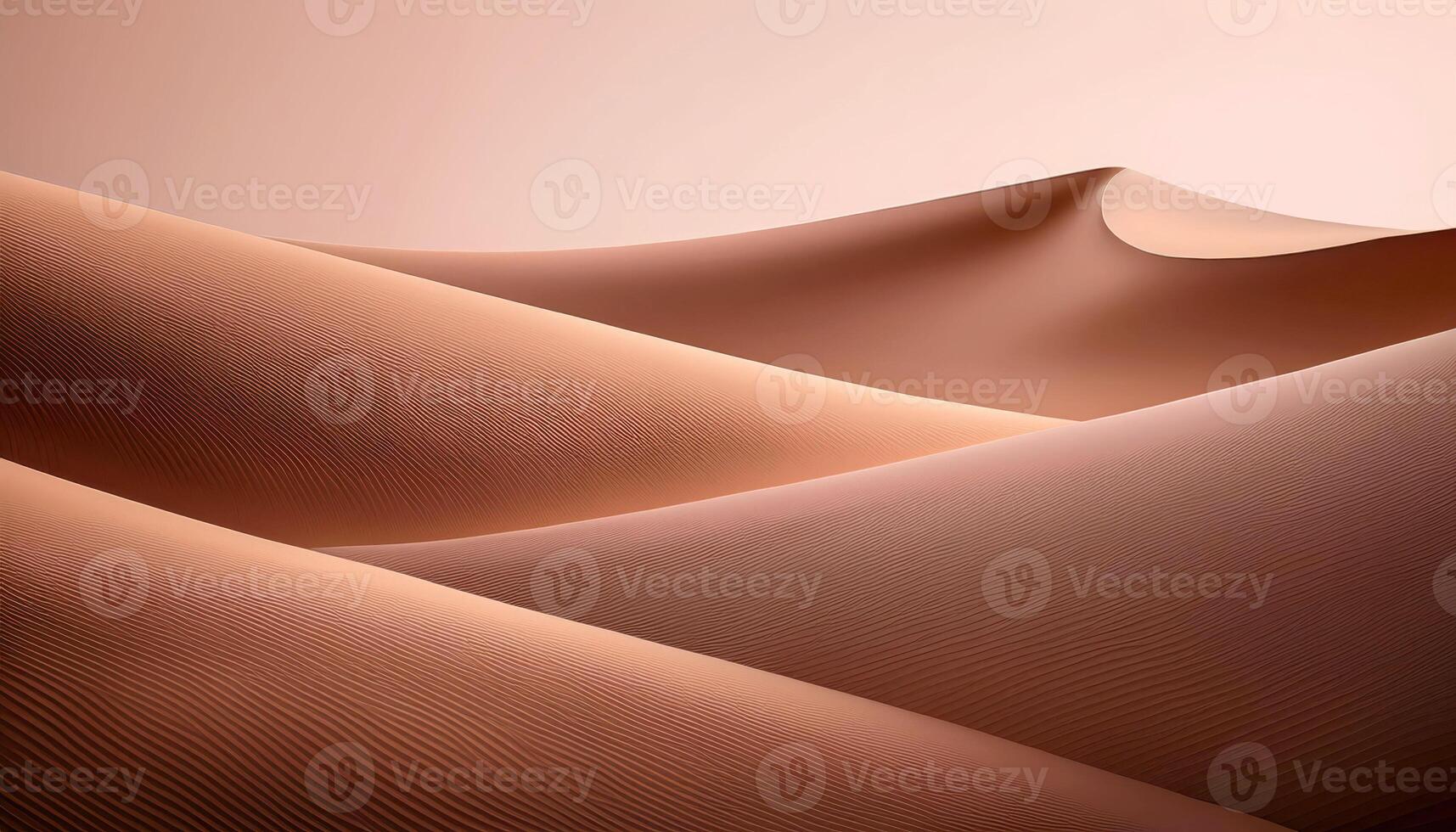 Majestic sand mocha mousse under soft light in serene desert landscape photo