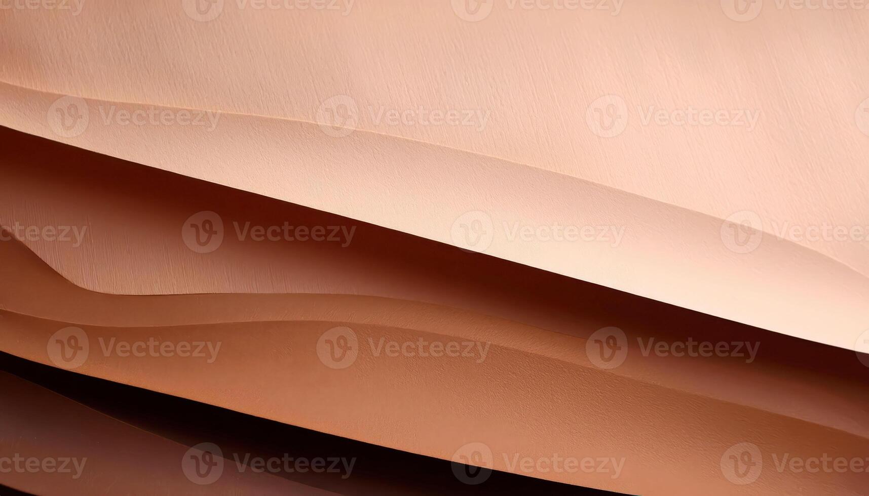 Abstract desert-inspired mocha mousse and brown curved layers photo