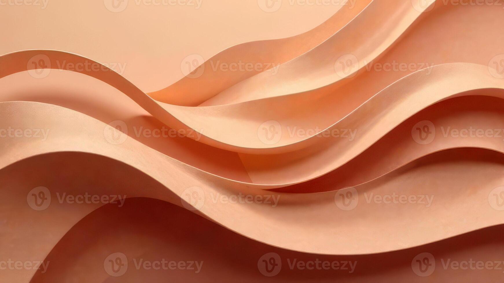 Abstract beige curves and waves forming a minimalist artistic composition photo