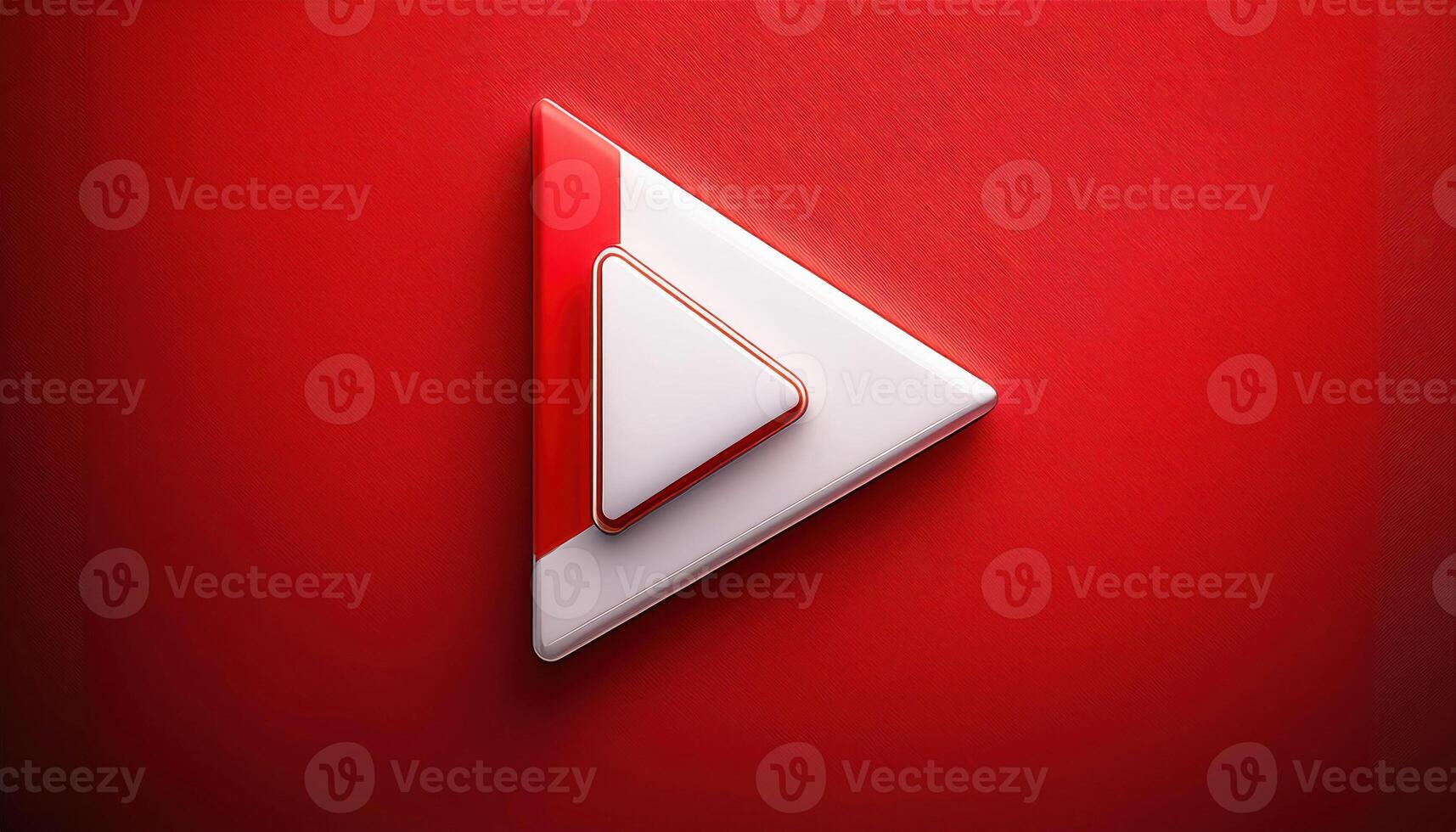 Red and white geometric triangle design on vibrant background photo