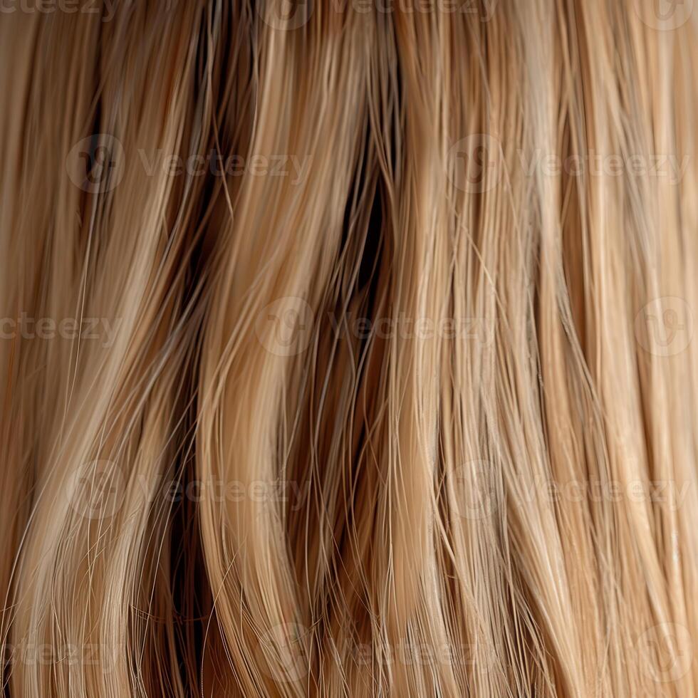 Luscious and Silky Straight Blonde Hair with Captivating Textures and Natural Shine photo
