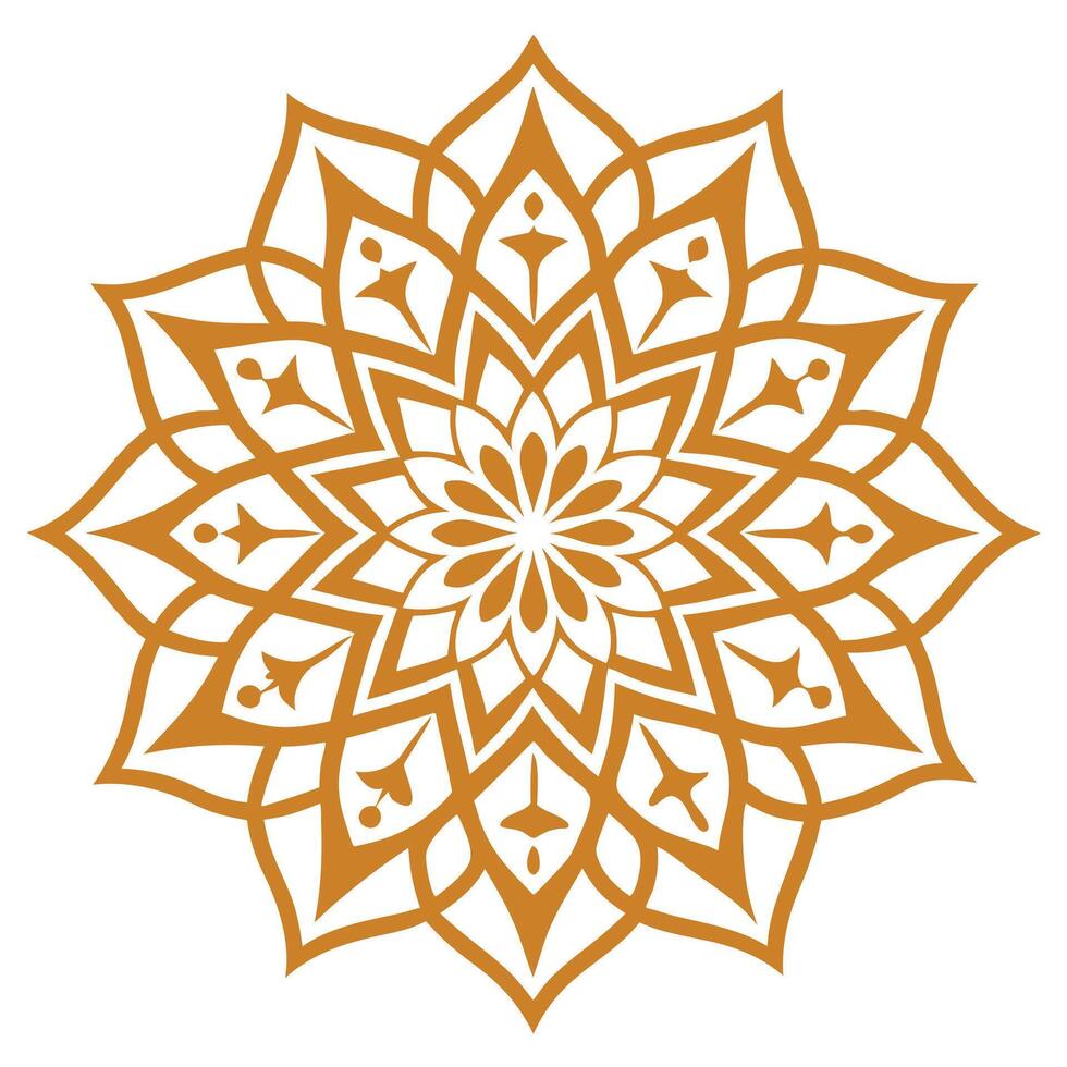 Sacred Islamic Mandala Ornament for Elegance vector