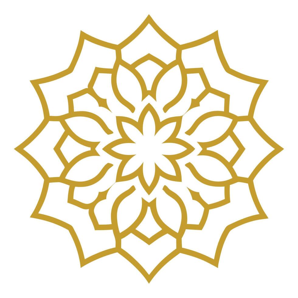 Traditional Islamic Mandala for Timeless Beauty vector