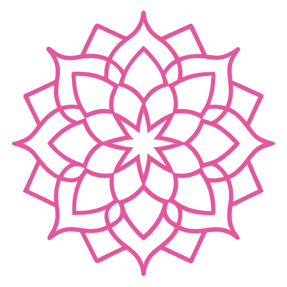 Elegant Floral Mandala for Islamic Home Styling vector