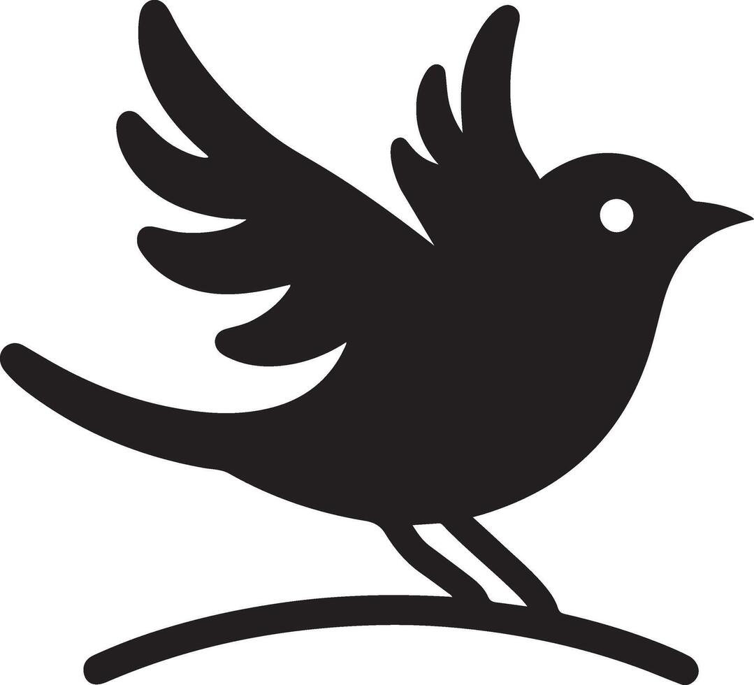 Beautifull Bird Silhouette Illustration Design vector
