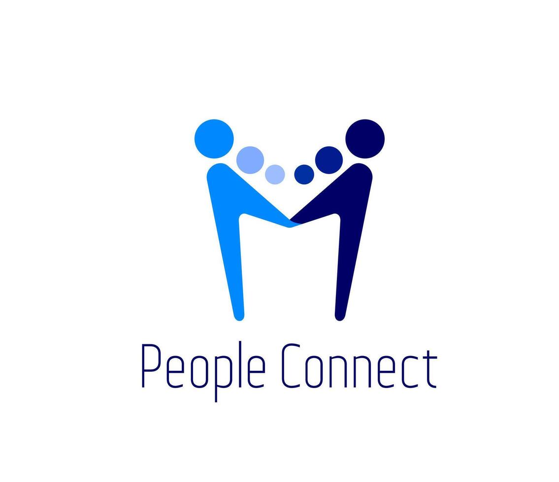 Community or teamwork connect people together vector