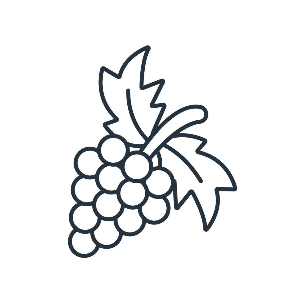 grapes icons symbol elements for infographic web vector