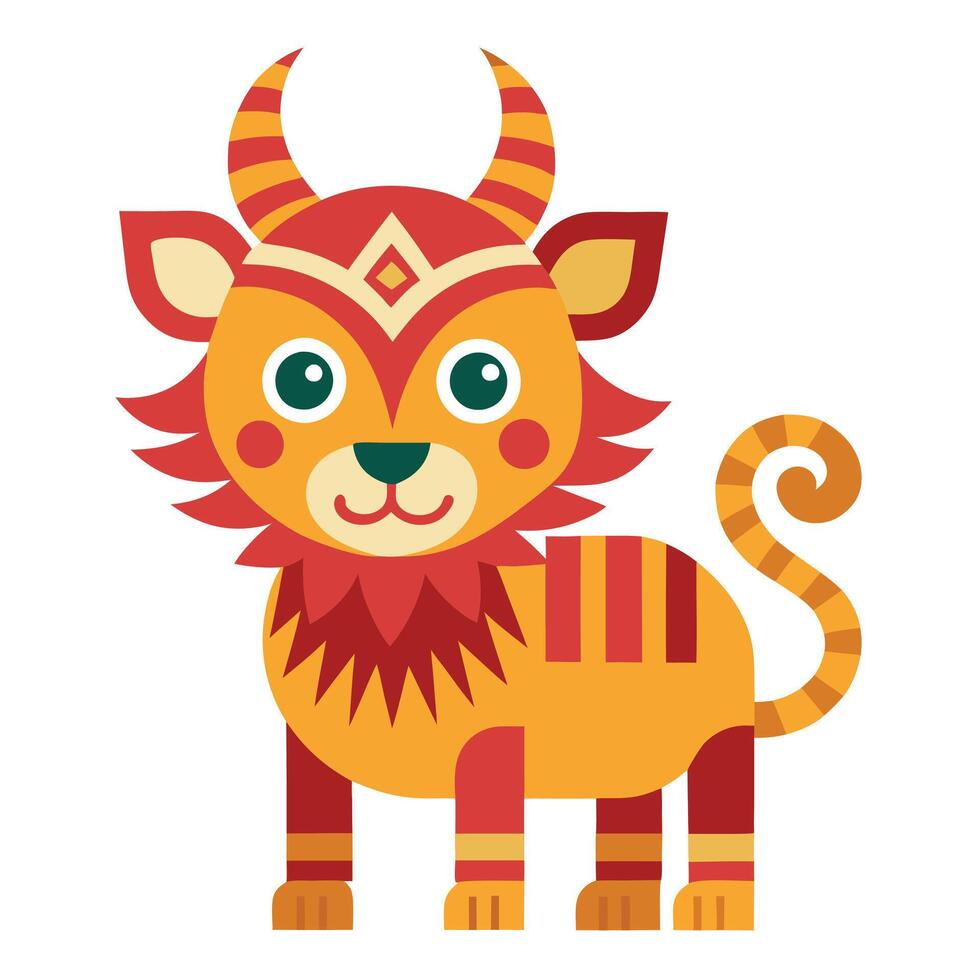 Zodiac Animal for Lunar New Year - Flat Illustration vector