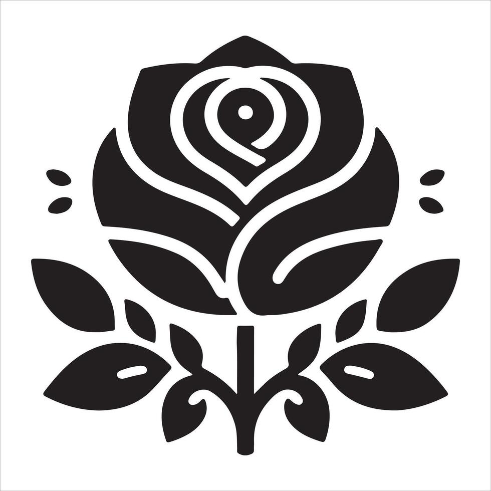 A set of blooming rose flowers vector