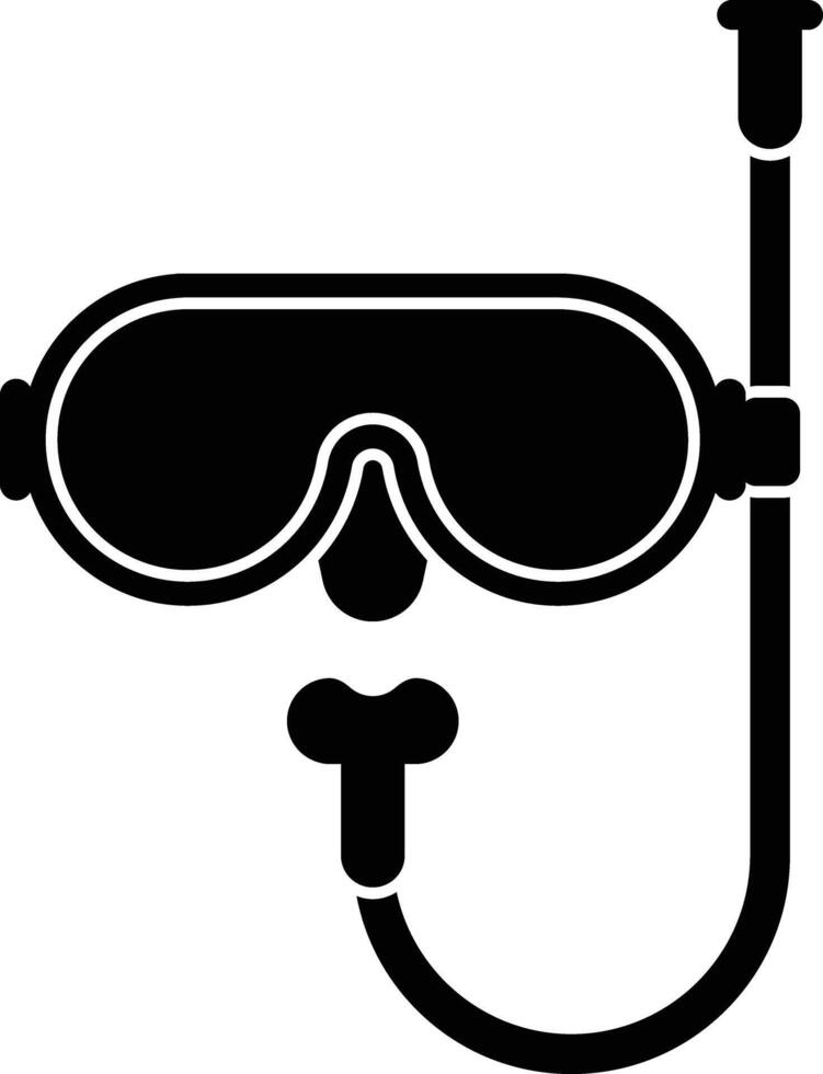 Underwater Swimming Glasses, Goggles Icon vector