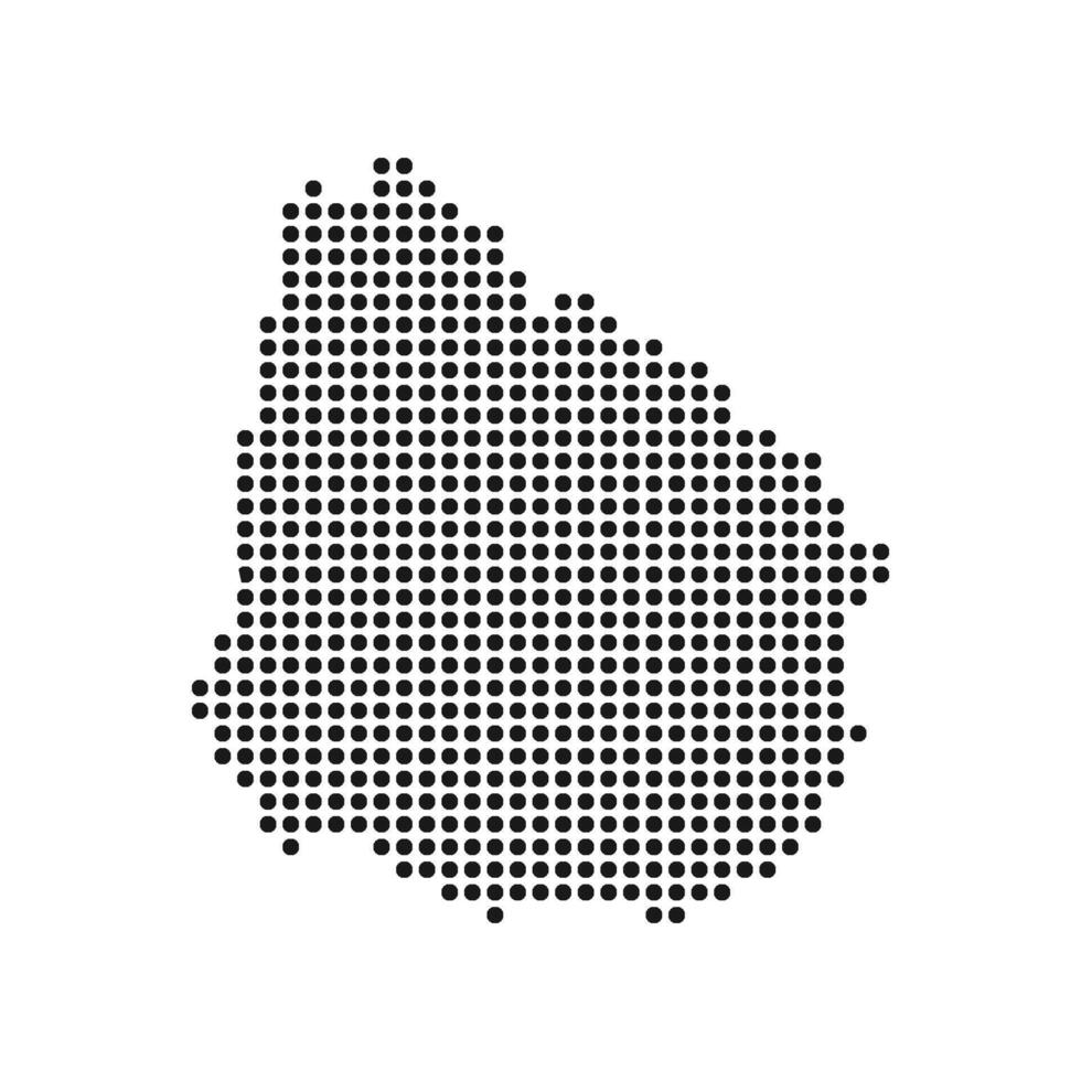 uruguay country map icon illustration design vector