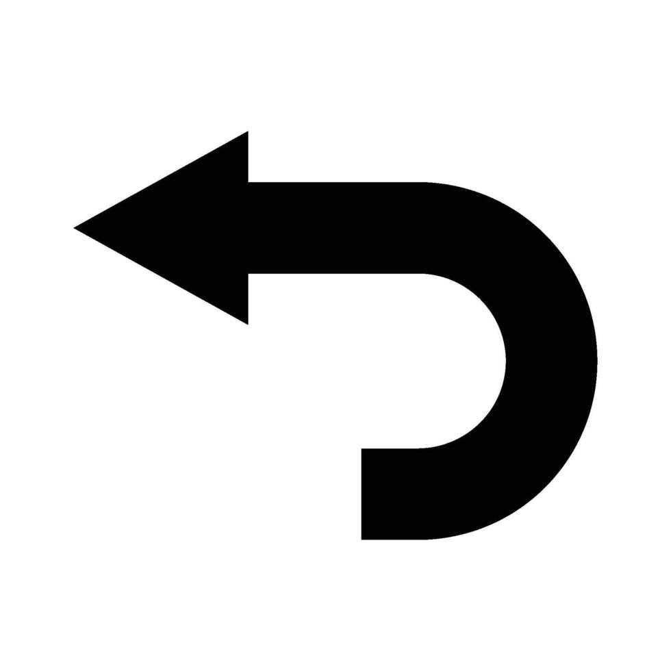 A black and white arrow pointing to the right vector