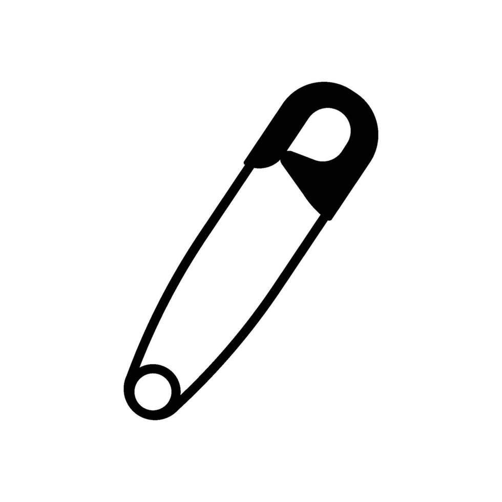safety pin icon simple vector