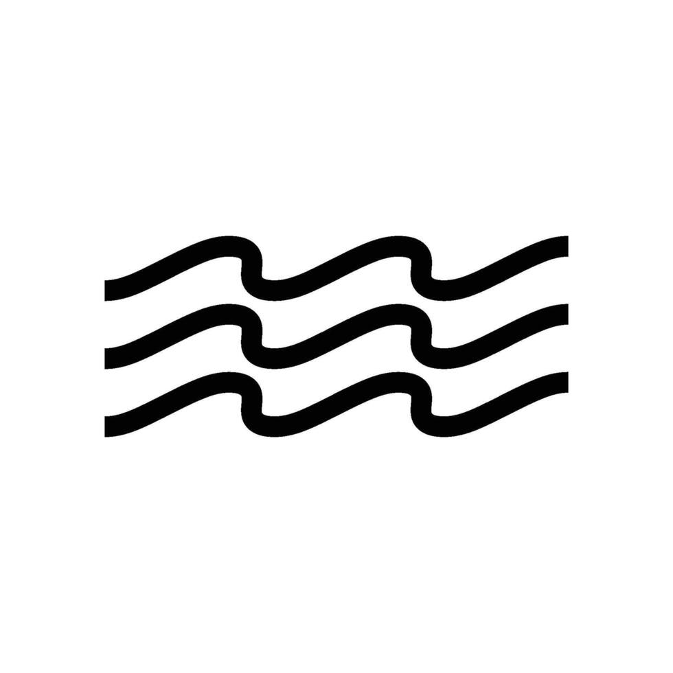 water wave icon vector