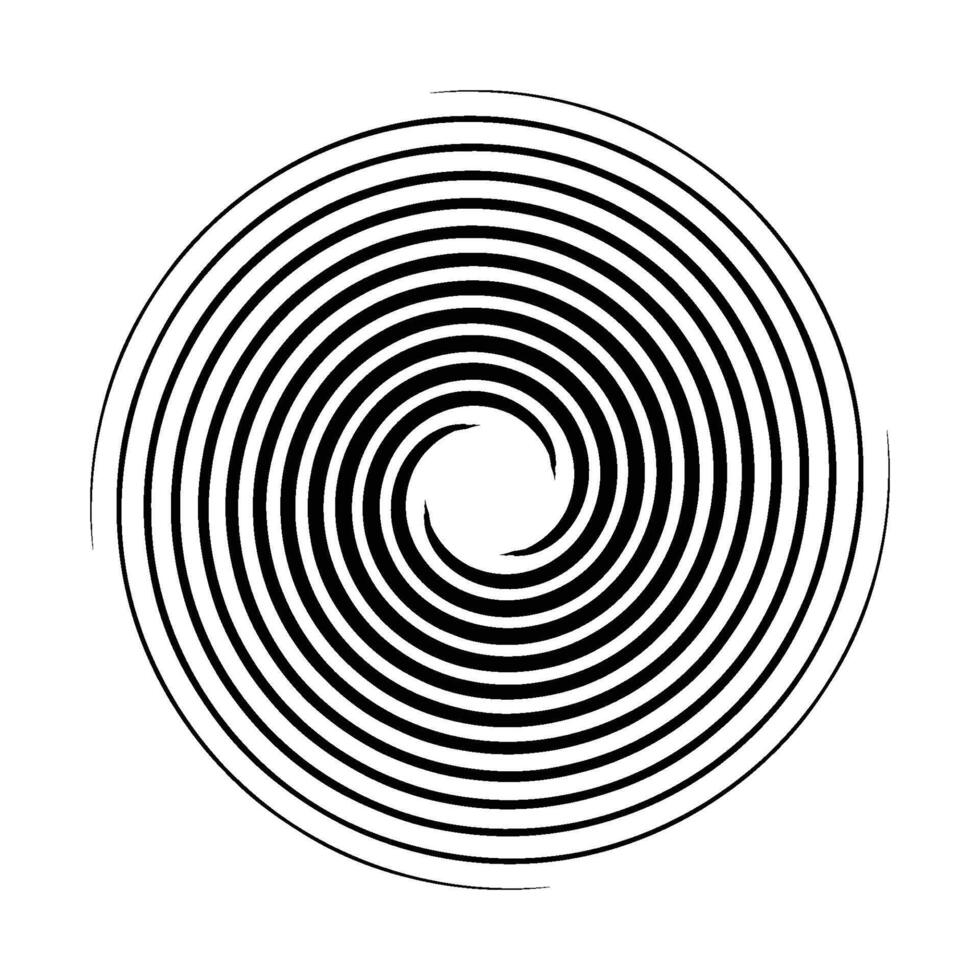 Abstract Spiral Optical Illusion Design vector