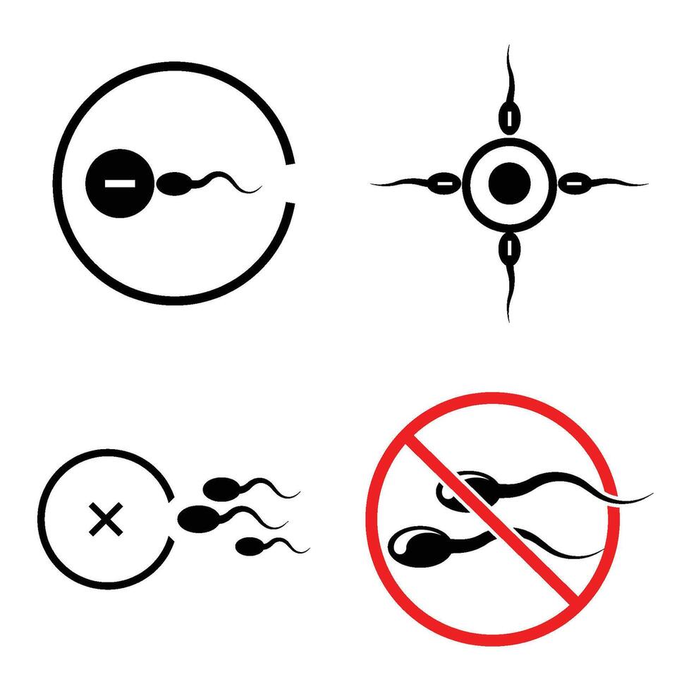 Infertility Icon. Fertilization Problems vector
