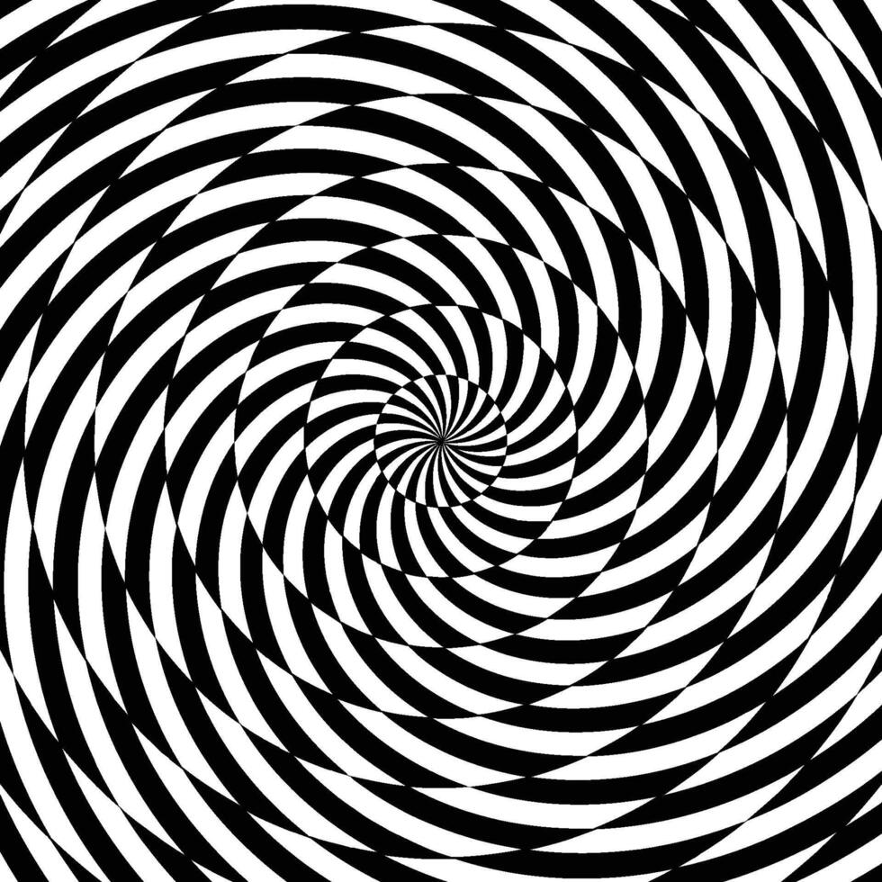 abstrack black and white spiral squares background vector