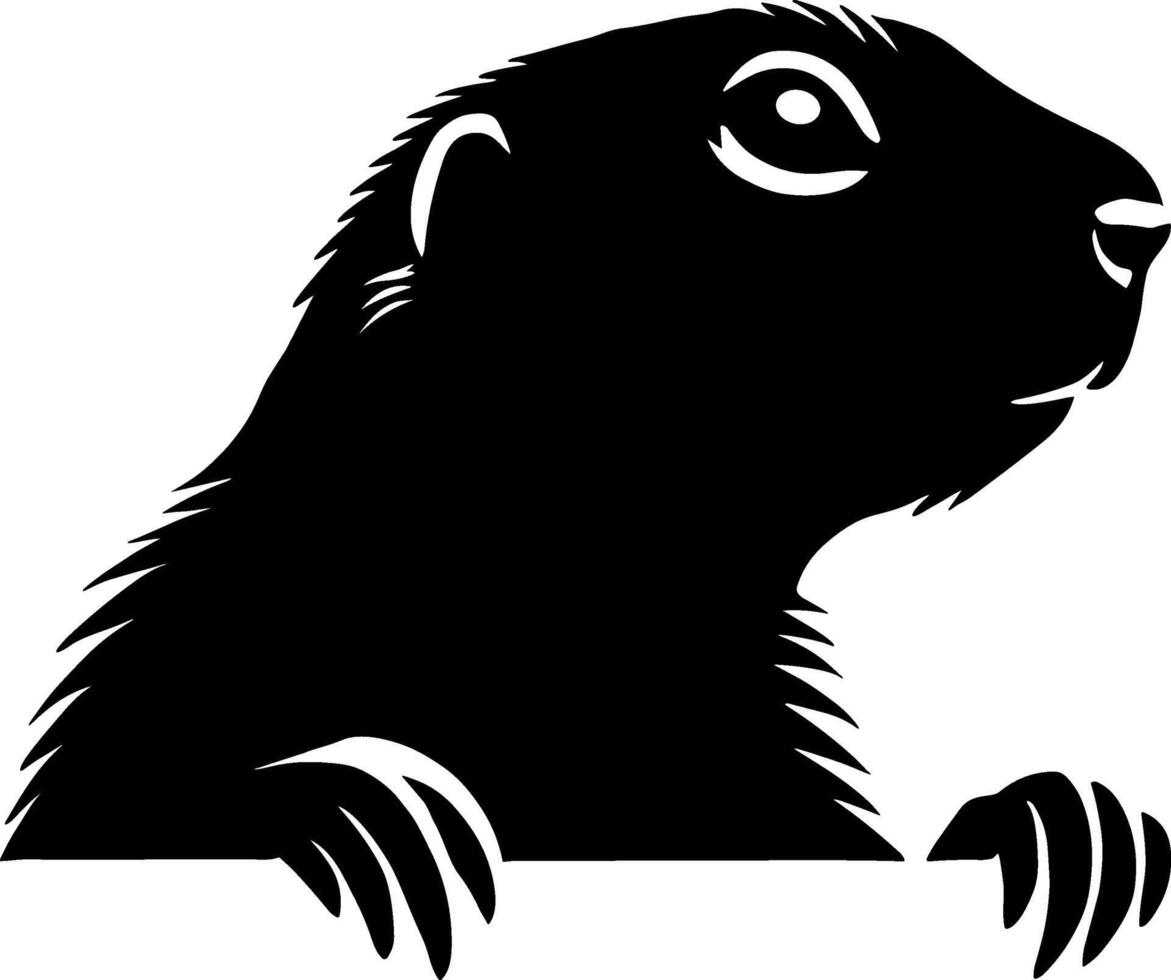 Adorable Prairie Dog Peeking vector
