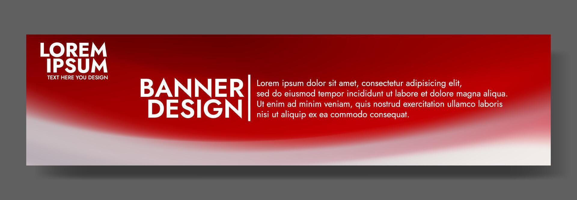 Red Gradient Background Template Modern Web Ad vector