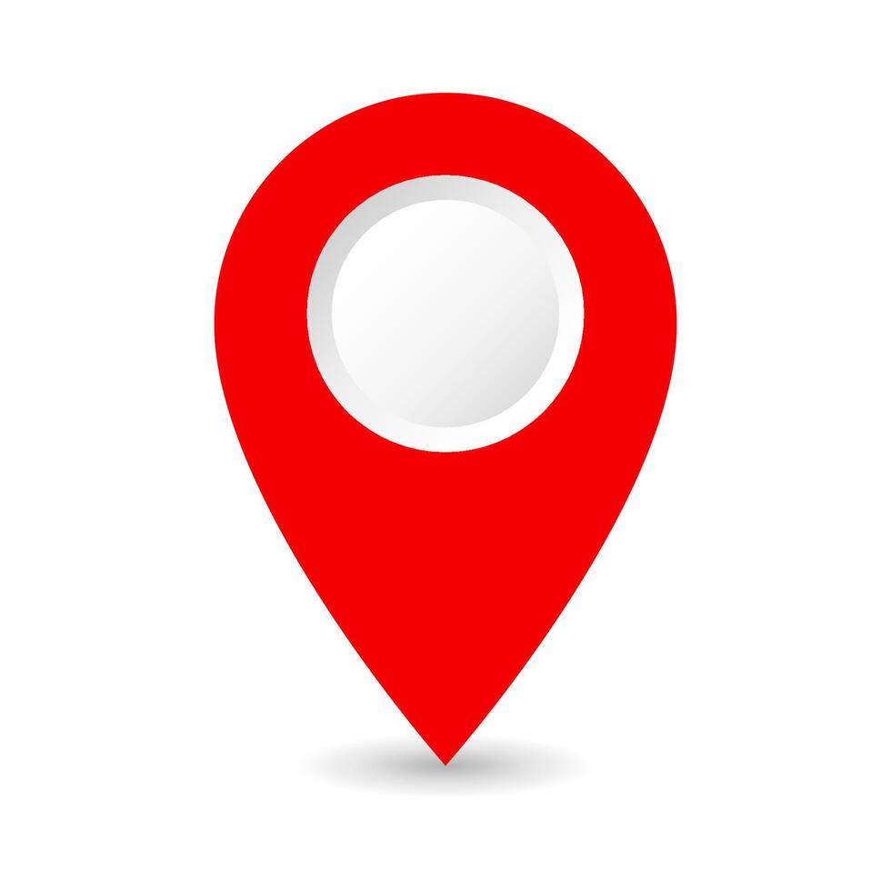 Location and navigation icon. Map pin icon. Flat design. vector