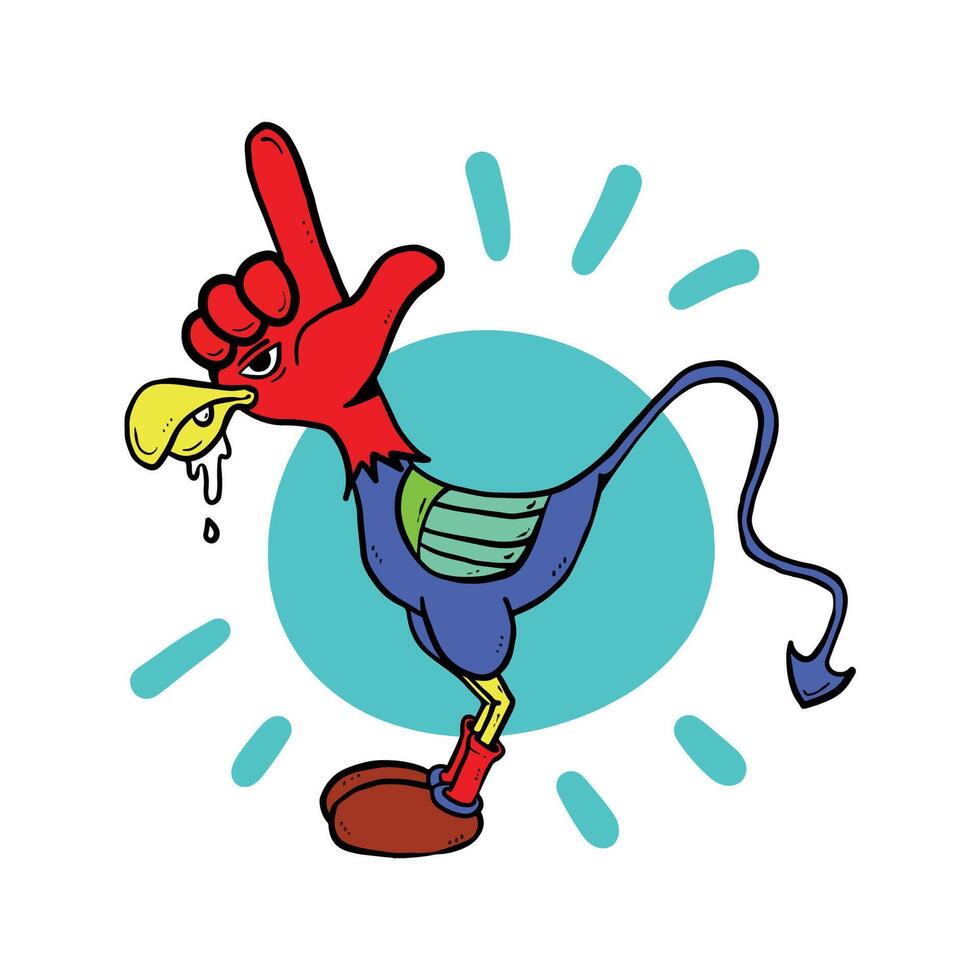 rooster illustration art vector