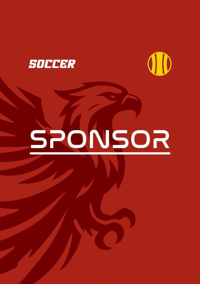 jersey template with falcon shillouete on it vector