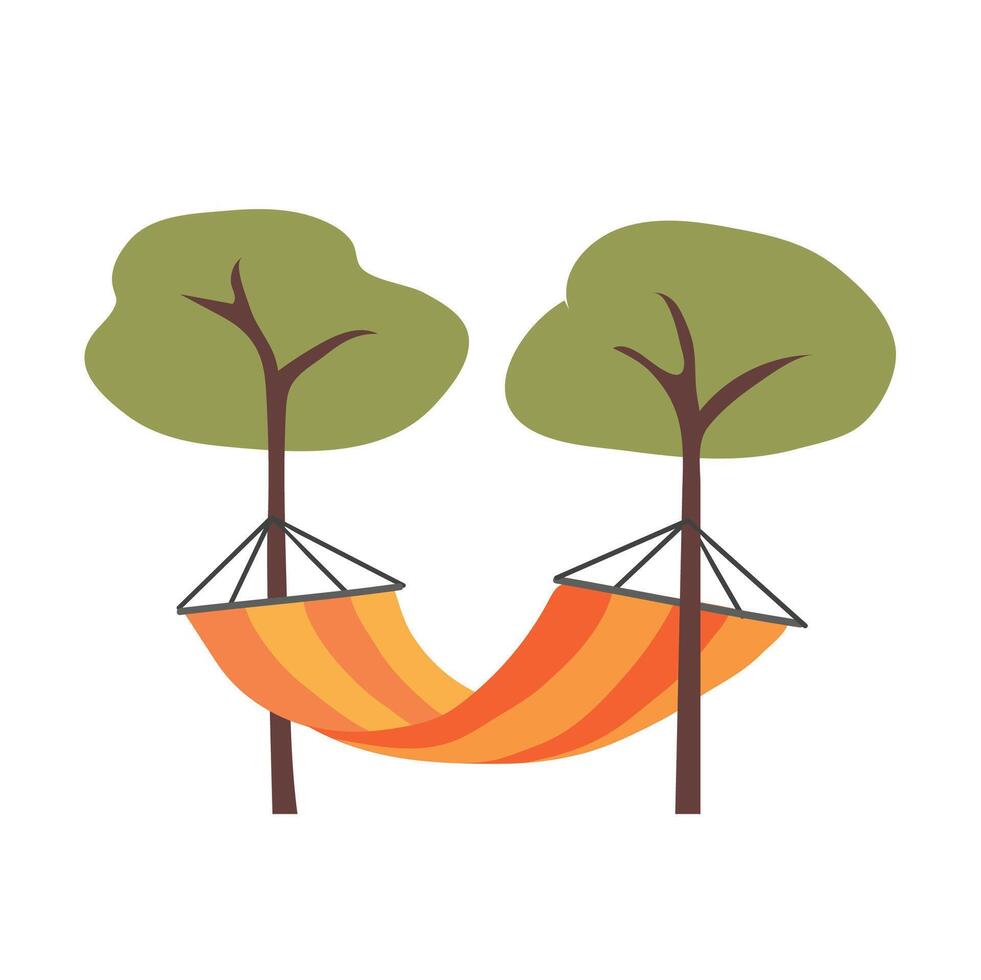 Tree hammock icon clipart avatar logotype isolated vector