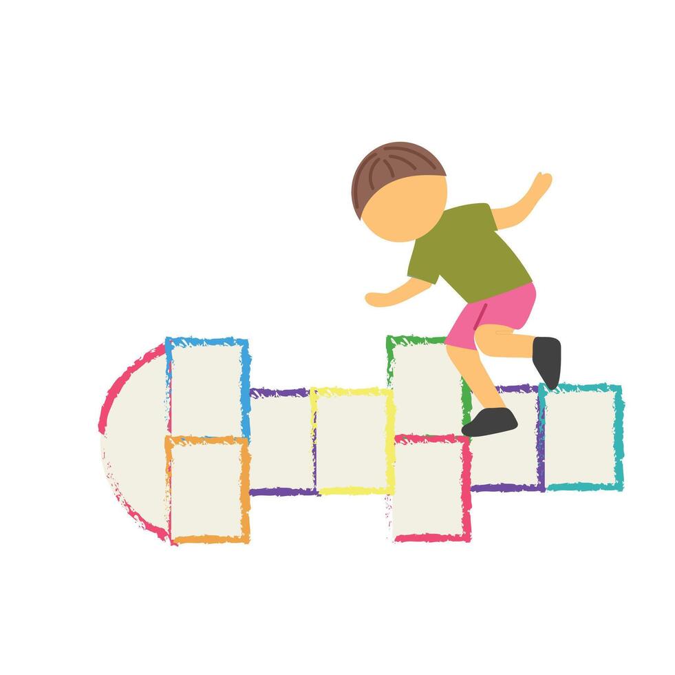 Hopscotch icon clipart avatar logotype isolated vector