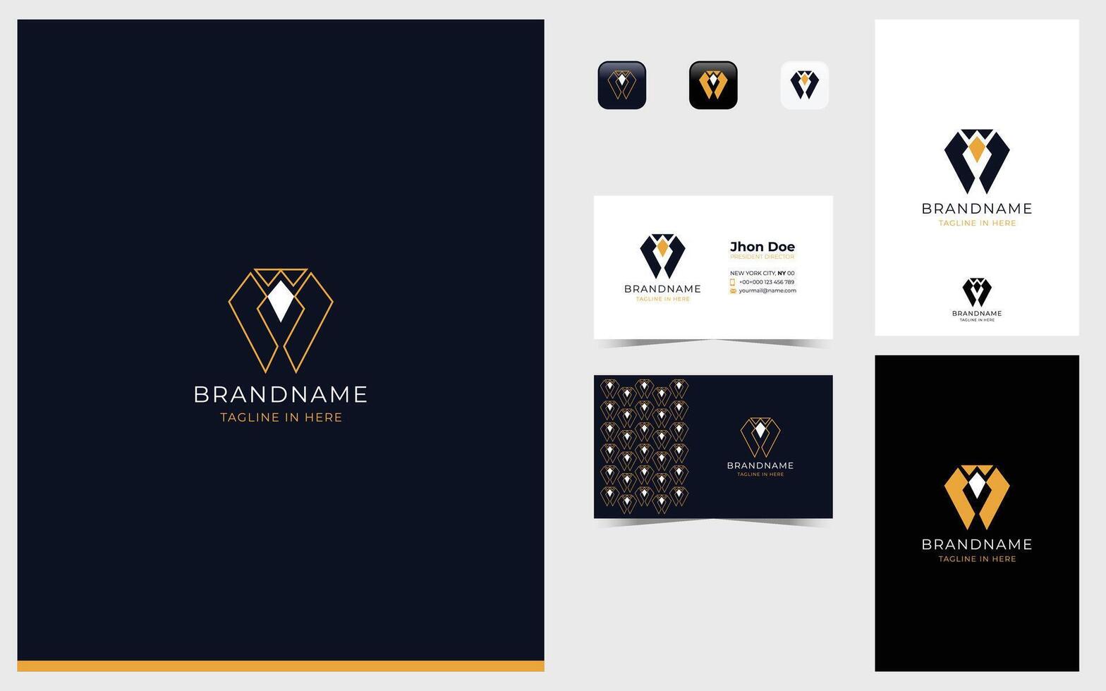 Suit logo formed in simple and modern shape vector