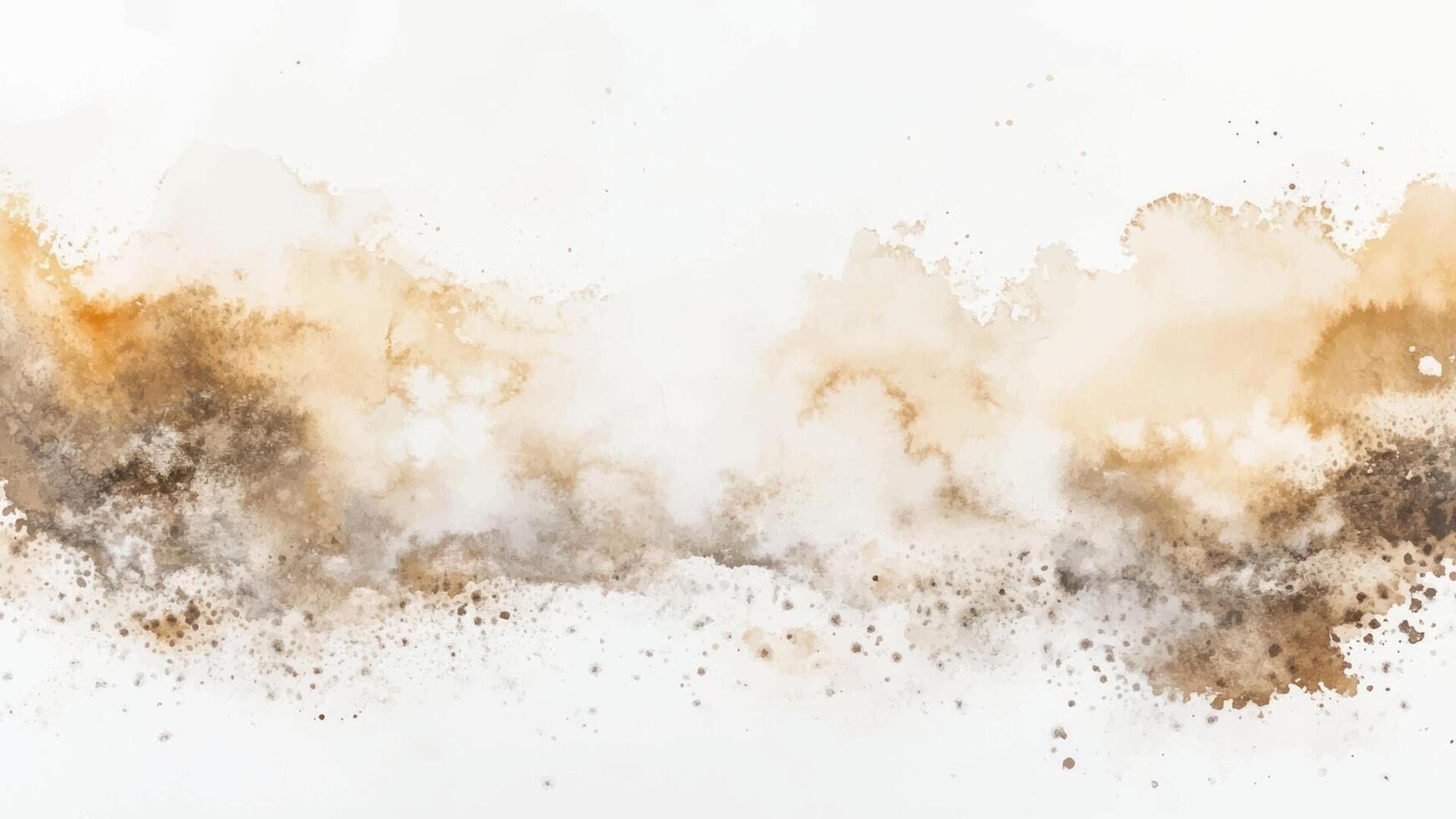 Hand drawn abstract background texture. Brush stroked painting pastel brown color watercolour backdrop vector