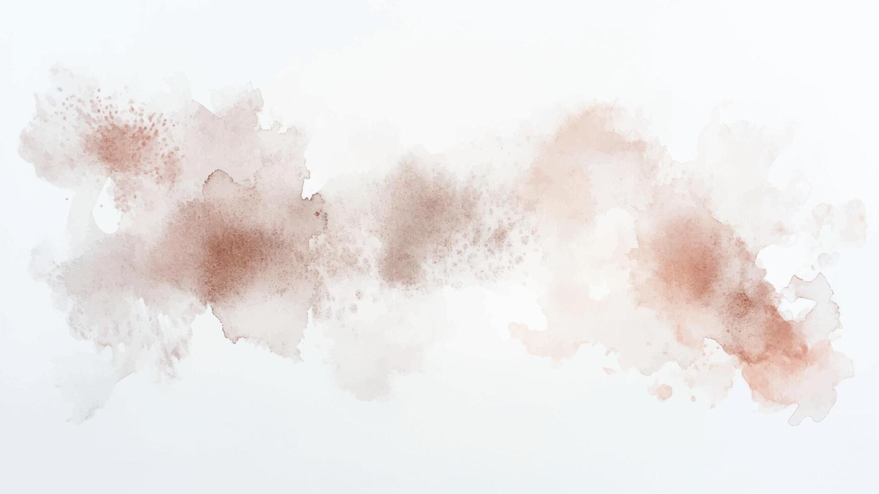 Hand drawn abstract background texture. Brush stroked painting pastel red brown white color watercolour backdrop vector