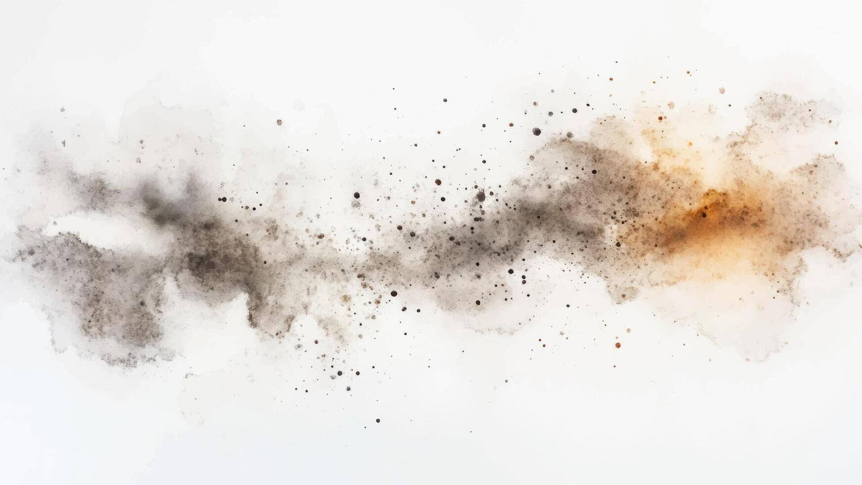 Hand drawn abstract background texture. Brush stroked painting pastel brown grey ink color watercolour backdrop vector