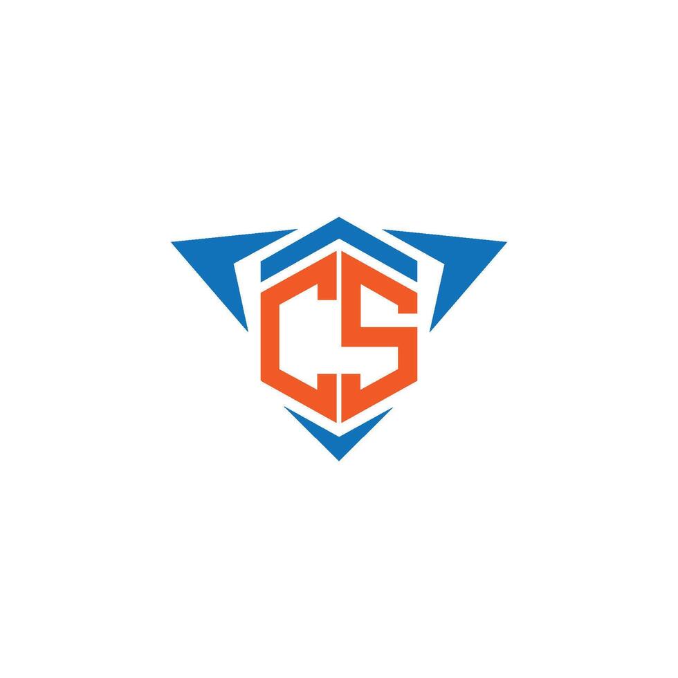 CS Logo Design vector