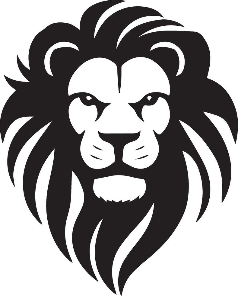 Lion Head logo style design vector