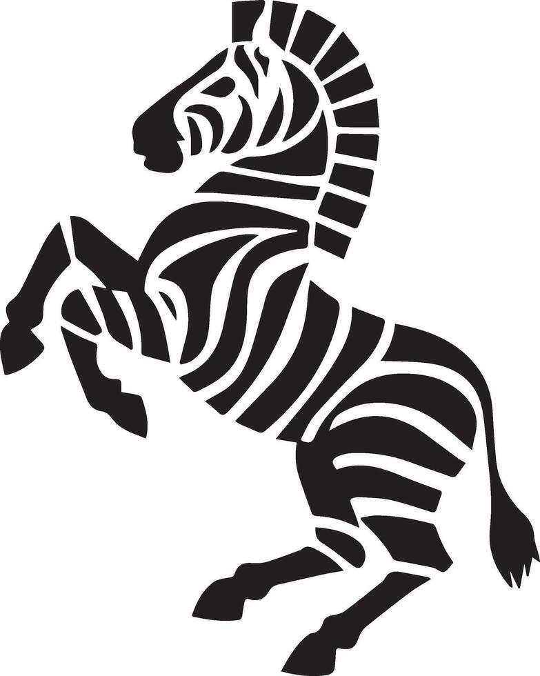 running horse design style vector