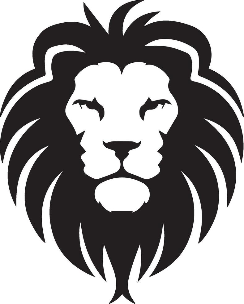 Lion head logo icon, lion face Illustration, on a isolated background, EPS vector