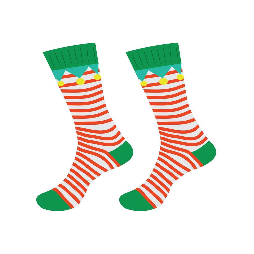 Christmas Sock with a white background vector