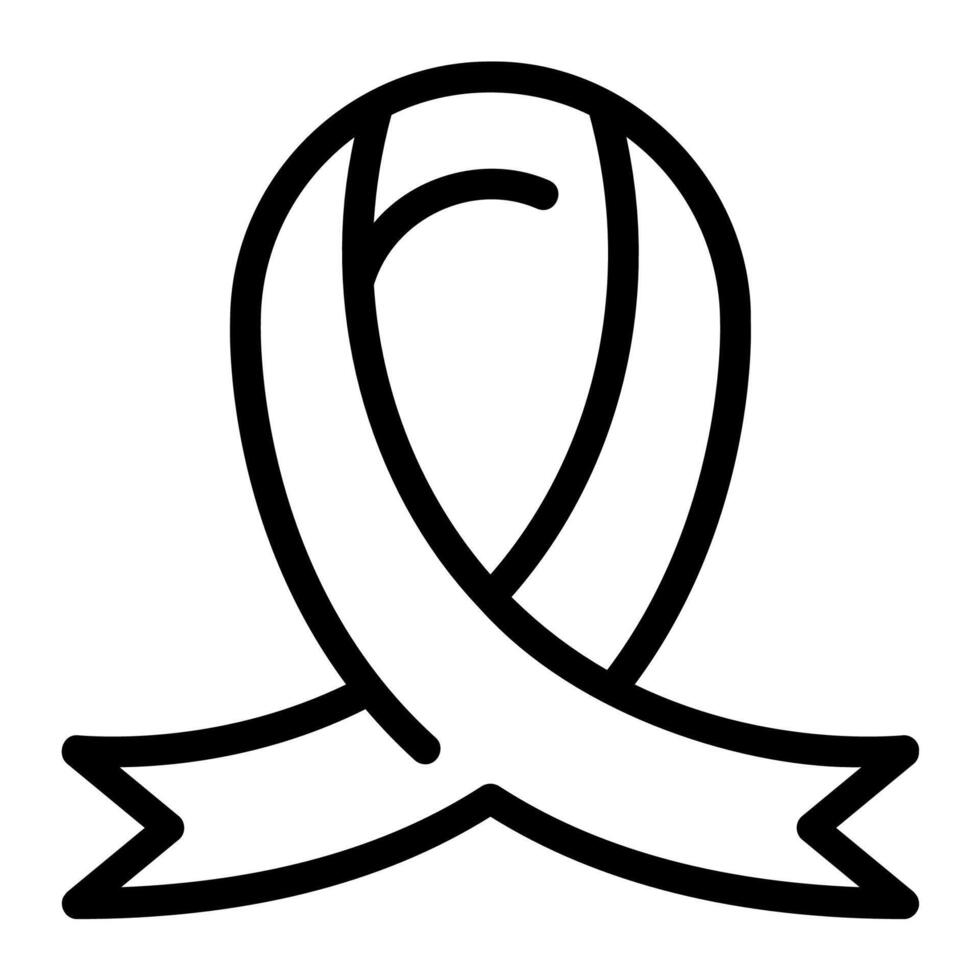 ribbon outline icon vector