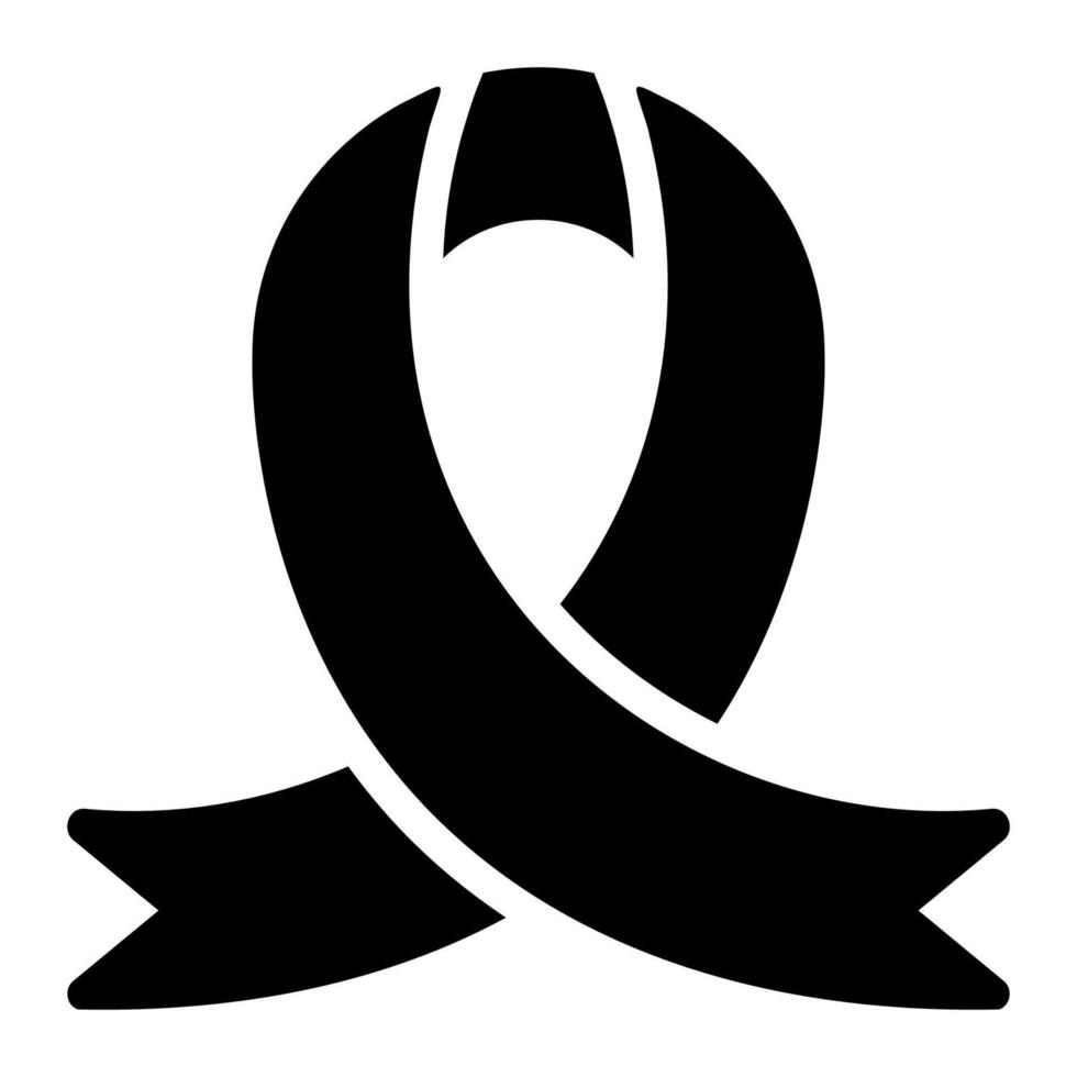 ribbon glyph icon vector