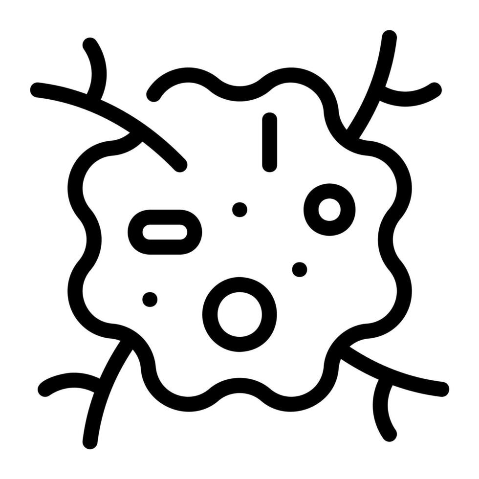 tumor outline icon vector