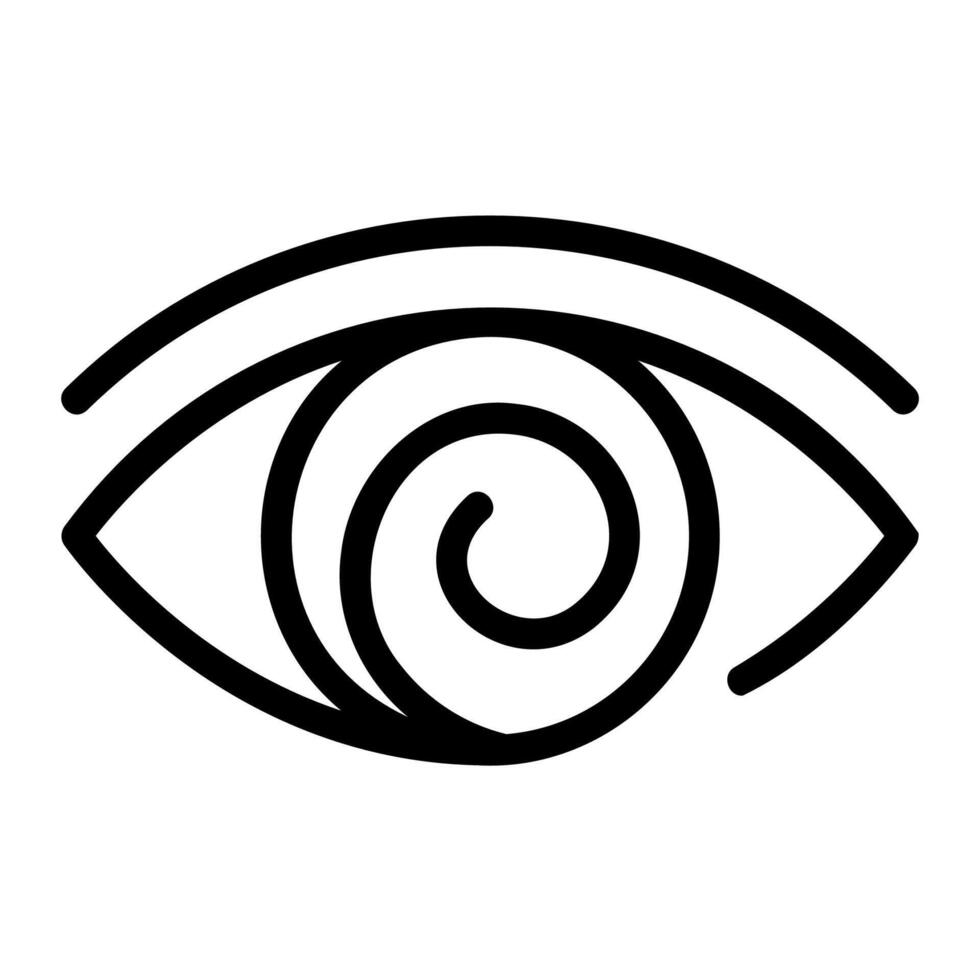 hypnosis outline icon vector