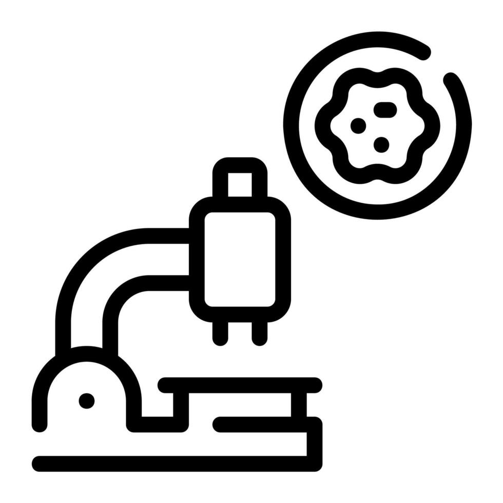 observation of cancer outline icon vector